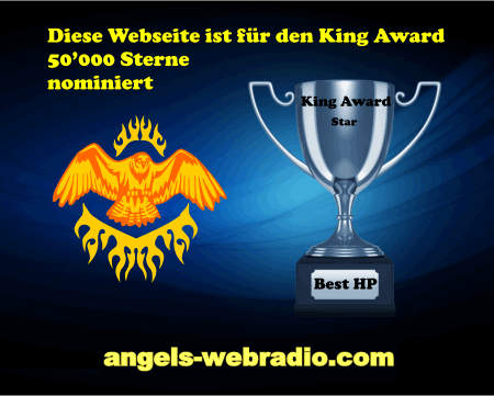 King Award Nominationsschild Angels-Webradio