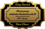 King Award Medaille First Class Antenne Hannover