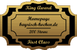 King Award Medaille First Class Bayrisch Kochen