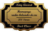 King Award Medaille First Class Radio Belandis