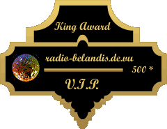 King Award Medaille VIP Radio Belandis