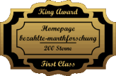 King Award Medaille First Class Bezahlte Marktforschung