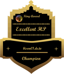 King Award Medaille Champion Bison01