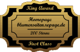 King Award Medaille First Class Blumenseiten