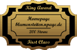 King Award Medaille First Class Blumenseiten NPage