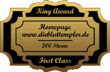 King Award Medaille First Class Die Bluttempler