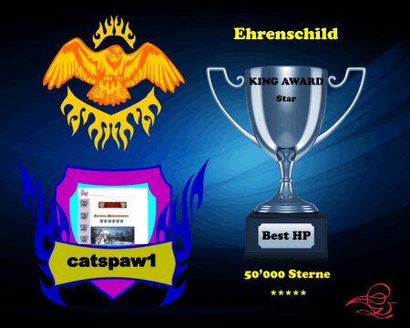 King Award Ehrenschild Catspaw1