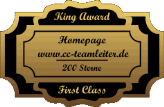 King Award Medaille Frist Class CC-Teamleiter