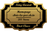 King Award Medaille First Class Chris la Paz