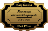 King Award Medaille First Class Clown2012