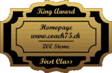 King Award Medaille First Class Coach75