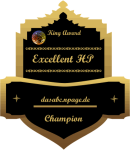 King Award Medaille Excellent HP Dasabc