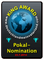 King Award Nominationsschild Deutschland mein Vaterland