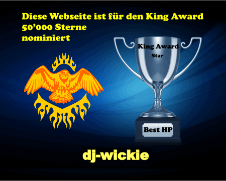King Award Nominationsschild DJ Wickie