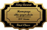 King Award Medaille First Class Elke Geyer