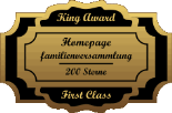 King Award Medaille First Class Familienversammlung