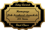 King Award Medaille First Class Floh-Bernhard-Strauch