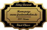 King Award Medaille First Class Fred van Halen