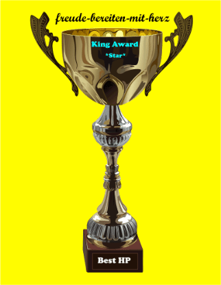 King Award Pokal Freude bereiten mit Herz