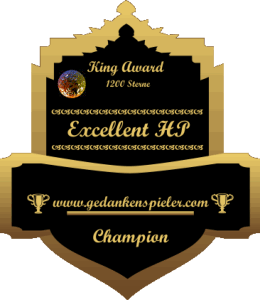 King Award Medaille Champion Gedankenspieler