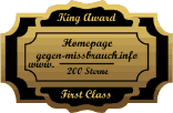 King-Award Medaille Gegen Missbrauch