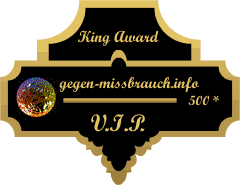 King Award Medaille VIP Gegen-Missbrauch
