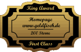 King Award Medaille First Class Geldfisch