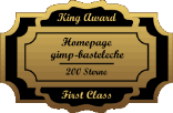 King Award Medaille First Class Gimp Bastelecke