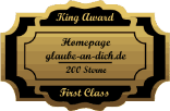 King Award Medaille First Class HP Glaubeandich