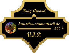 King Award Medaille VIP Haustier Stammtisch