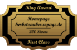 King Award Medaille First Class Herbstzauber