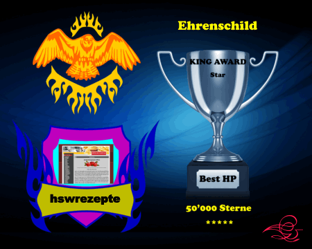 King Award Ehrenschild HSW-Rezepte