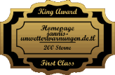 King Award Medaille First Class Jannis Unwetterwarnungen