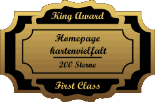King Award Medaille Frist Class Kartenvielfalt