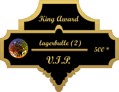 King Award Medaille web-hostel.de/Lagerbulle