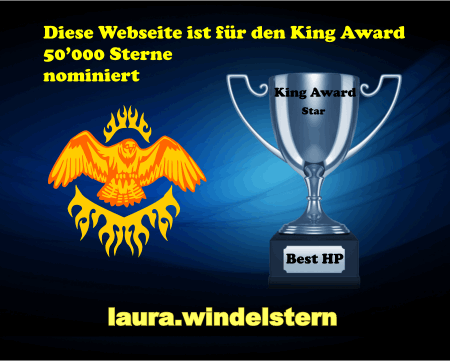 King Award Nominationsschild Laura Windelstern