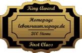 King Award Medaille First Class Lebensraum