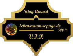 King Award Medaille VIP Lebensraum