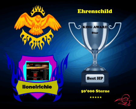 King Pokal Ehrenschild Lionel Richie