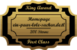 King Award Medaille First Class Ein paar lole Sachen