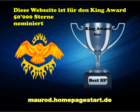 King Award Nominationsschild Maurod