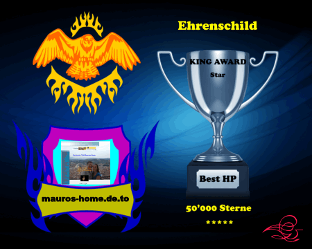 King Award Ehrenschild Mauros-Home