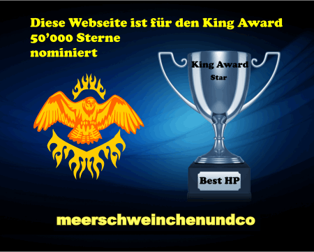 King Award Nominationsurkunde Meerschweinchenundco