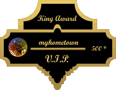 King Award Medaille VIP My Hmetown