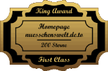 King Award Medaille First Class Nüsschens Welt