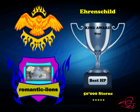 King Award Ehrenschild Romantic Lions