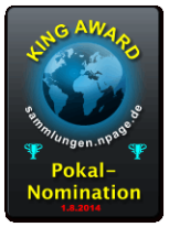 King Award Nominationsschild Sammlungen