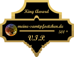 King Award Medaille VIP Meine-Samtpfoetchen