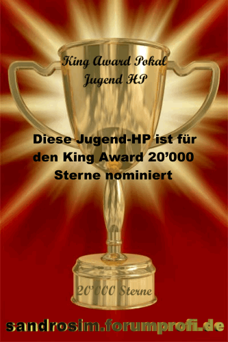 King Award Nominationsschild Sandrosim-Forumprofi