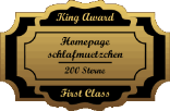 King Award Medaille First Class Schlafmützchen